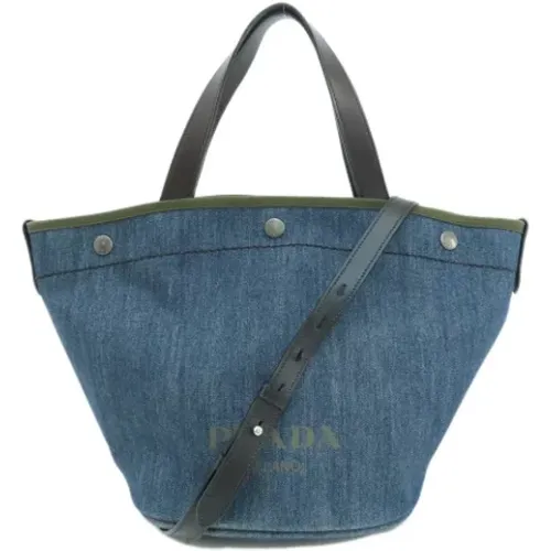 Pre-owned Denim handbags , female, Sizes: ONE SIZE - Prada Vintage - Modalova