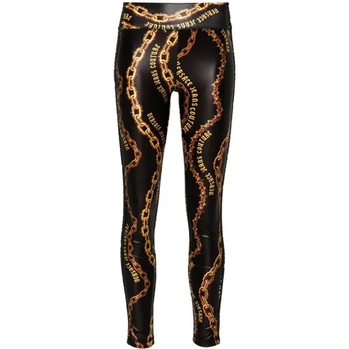 Schwarze Hose ***cv , Damen, Größe: S - Versace Jeans Couture - Modalova