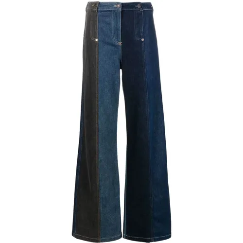 Wide Jeans , Damen, Größe: XS - Moschino - Modalova