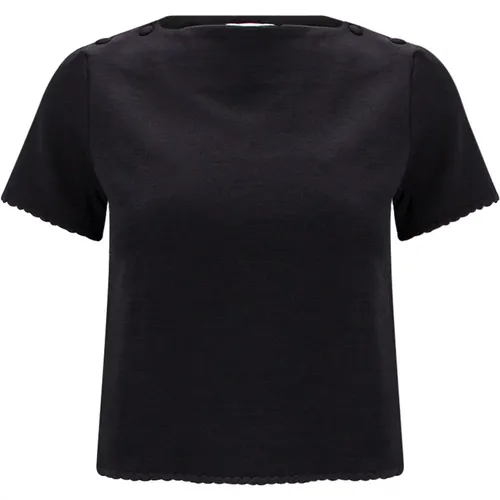 Women Clothing T-Shirts Polos Ss23 , female, Sizes: 2XS, 3XS - Thom Browne - Modalova