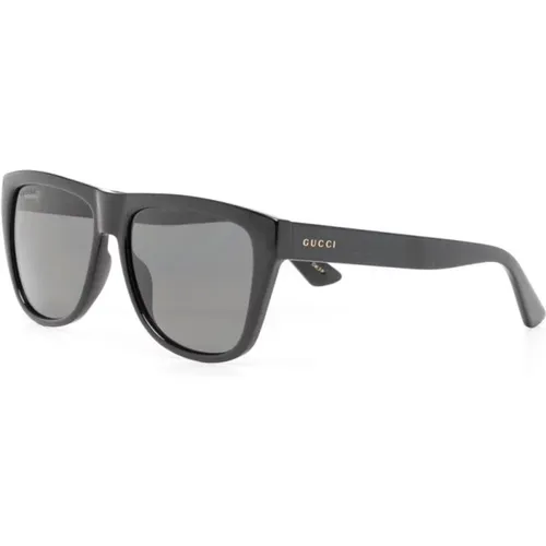 Schwarze Sonnenbrille mit Zubehör , Herren, Größe: 57 MM - Gucci - Modalova