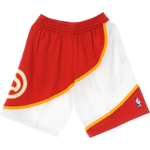 NBA Swingman Shorts 1986 Atlanta Hawks , Herren, Größe: S - Mitchell & Ness - Modalova