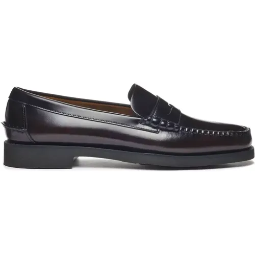 Leather Slip-On Loafers , male, Sizes: 7 1/2 UK - Sebago - Modalova