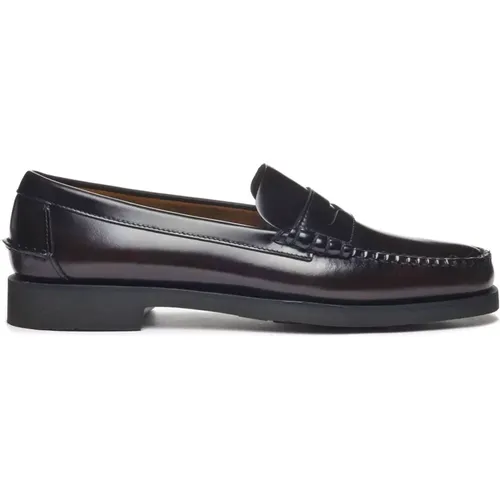 Leather Slip-On Loafers , male, Sizes: 9 1/2 UK, 7 UK, 7 1/2 UK, 6 UK, 8 UK, 9 UK, 10 UK - Sebago - Modalova