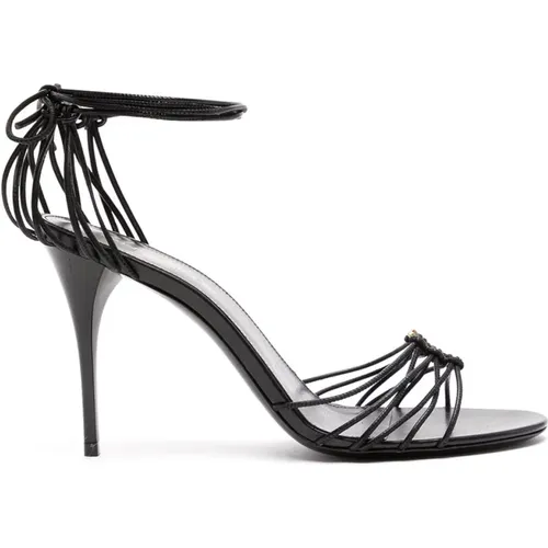 Leather Sandals , female, Sizes: 2 1/2 UK, 4 UK, 8 UK, 4 1/2 UK, 7 UK - Saint Laurent - Modalova