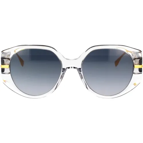Graphy Oval Sunglasses , unisex, Sizes: 54 MM - Fendi - Modalova