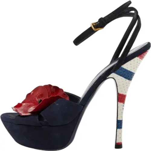 Pre-owned Suede sandals , female, Sizes: 6 UK - Yves Saint Laurent Vintage - Modalova