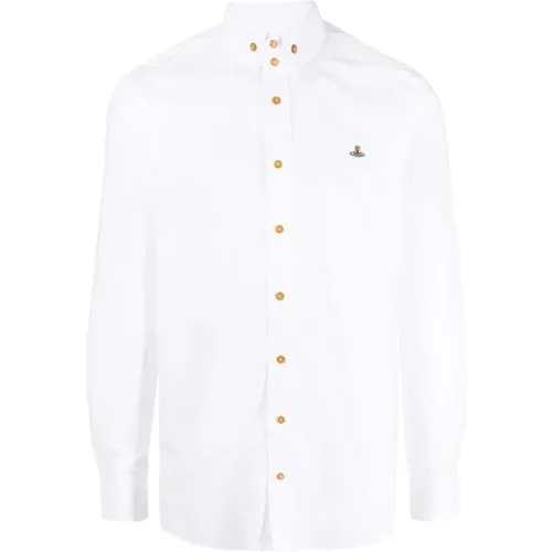 Cotton Orb Logo Shirt , male, Sizes: 3XL - Vivienne Westwood - Modalova