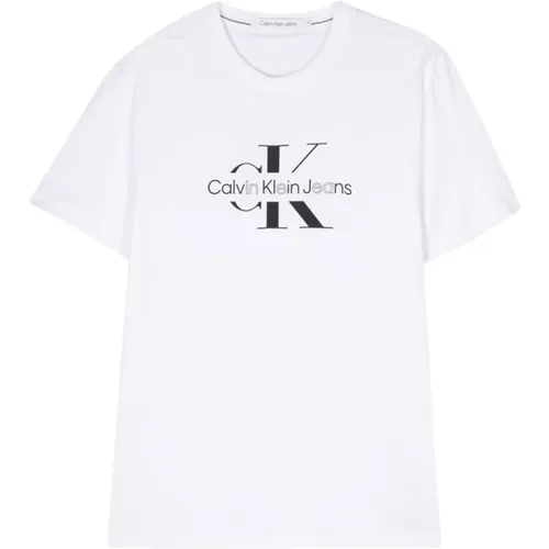 T-Shirts , Herren, Größe: S - Calvin Klein Jeans - Modalova