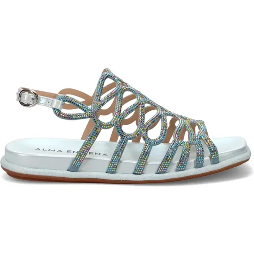 Klare Blaue Sandalen Elegant Bequem - Alma en Pena - Modalova