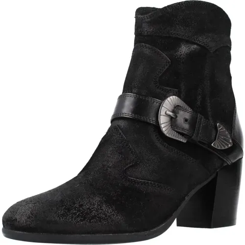 Elegant Heeled Boots , Damen, Größe: 37 1/2 EU - Geox - Modalova