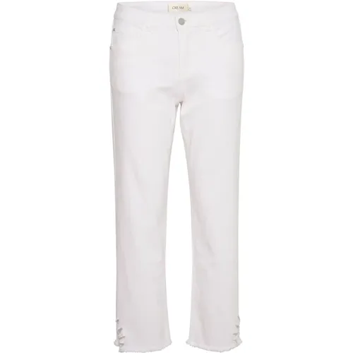 Ankle Jeans - Coco Fit Pants , female, Sizes: W32, W31, W33, W30, W26, W29, W28, W27, W25, W34 - Cream - Modalova