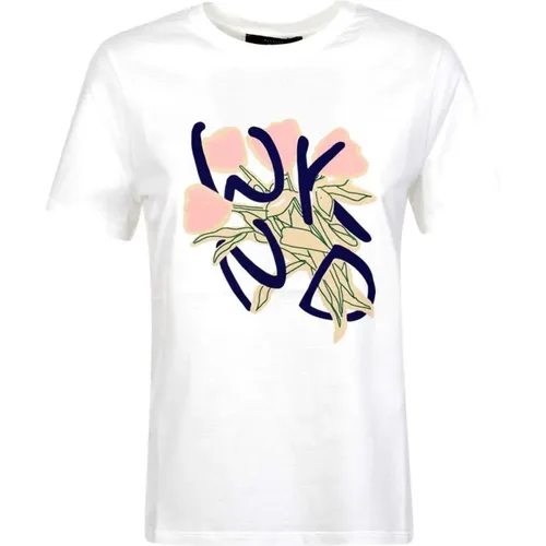 Cotton Print T-shirt , female, Sizes: S, XS, XL, M, L - Max Mara Weekend - Modalova