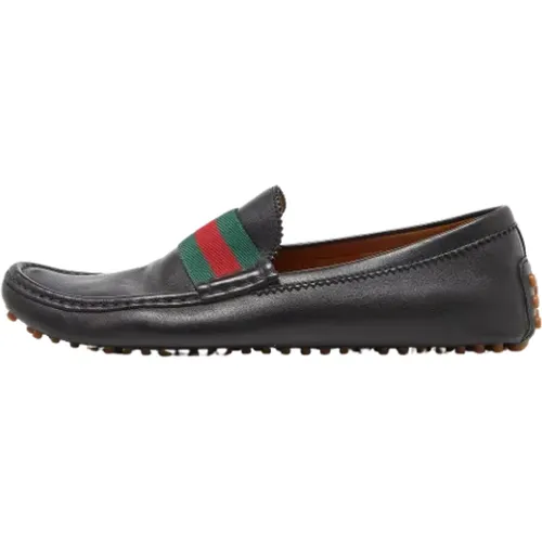 Pre-owned Leather flats , male, Sizes: 10 UK - Gucci Vintage - Modalova