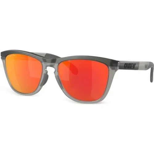 Graue Sonnenbrille mit Originalzubehör - Oakley - Modalova