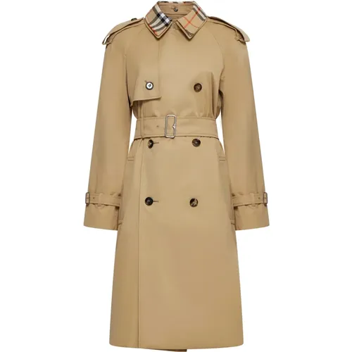 Double-Breasted Trench Coat , female, Sizes: XS, S - Burberry - Modalova