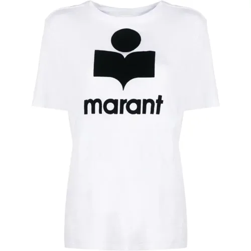 Etoile Logo Print T-Shirt , Damen, Größe: M - Isabel Marant Étoile - Modalova