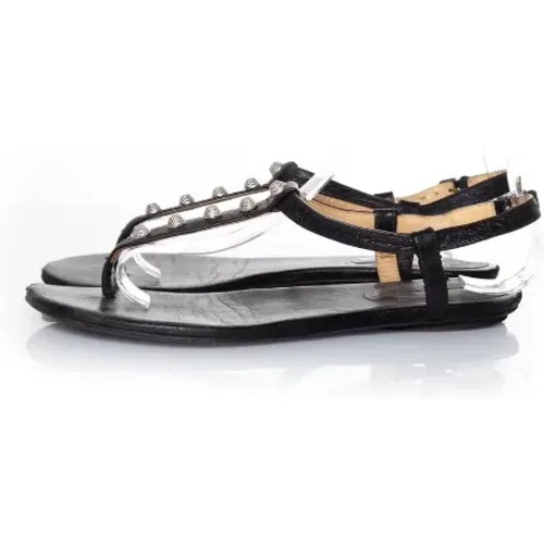 Pre-owned Leather sandals , female, Sizes: 7 UK - Balenciaga Vintage - Modalova