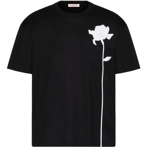 Schwarze T-Shirts und Polos von - Valentino Garavani - Modalova