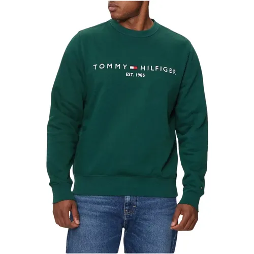 Herren Logo Print Sweatshirt , Herren, Größe: M - Tommy Hilfiger - Modalova