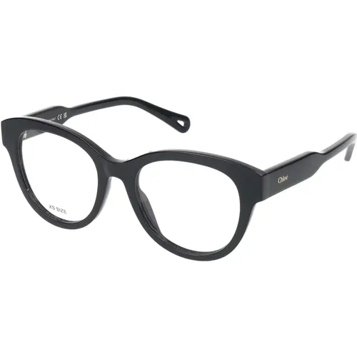 Stylische Brille Ch0163O , Damen, Größe: 49 MM - Chloé - Modalova