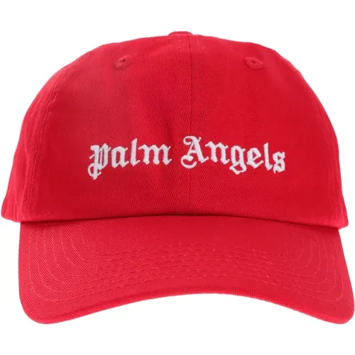 Rote Mütze Regular Fit 100% Baumwolle - Palm Angels - Modalova