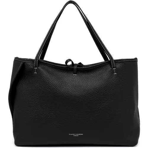 Maxi Grain Leather Shopping Bag , female, Sizes: ONE SIZE - Gianni Chiarini - Modalova