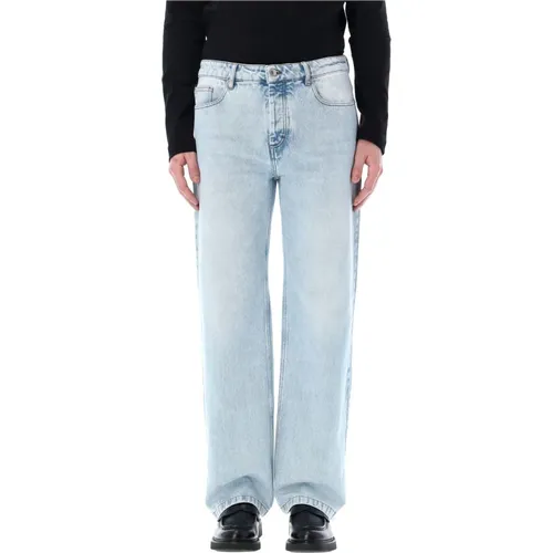 Mens Clothing Jeans Bleached Ss24 , male, Sizes: W32 - Ami Paris - Modalova