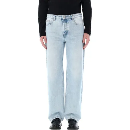 Mens Clothing Jeans Bleached Ss24 , male, Sizes: W32, W34, W31, W33, W30 - Ami Paris - Modalova