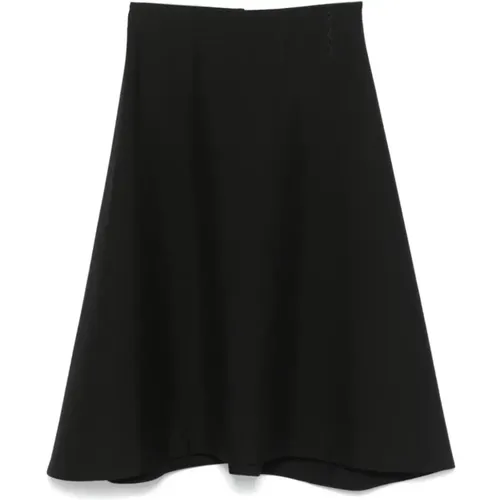 Eleganter Schwarzer High-Waist Rock , Damen, Größe: 2XS - Marni - Modalova