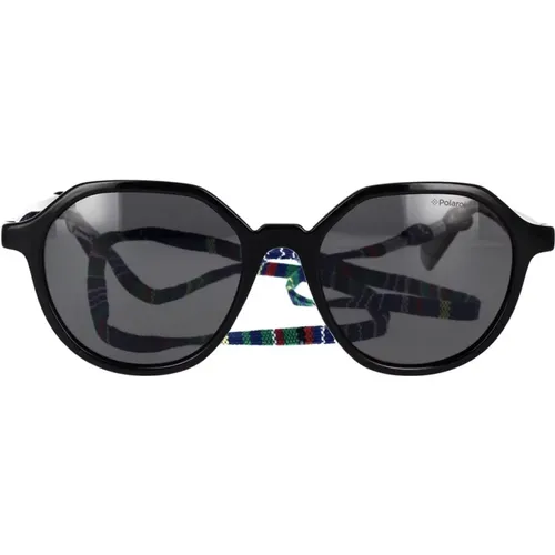 Sechseckige Sonnenbrille mit Multicolor-Band - Polaroid - Modalova