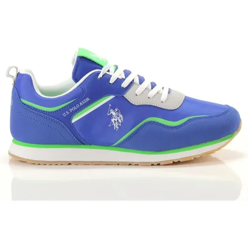 Blaue Slip-On Sportliche Sneakers , Damen, Größe: 38 EU - U.s. Polo Assn. - Modalova