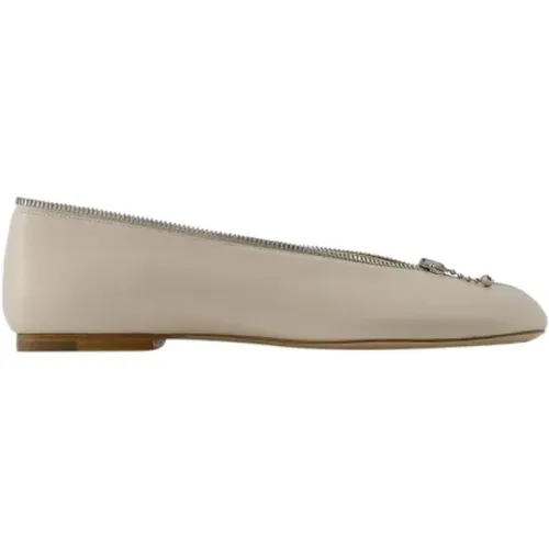 Leder flats Burberry - Burberry - Modalova