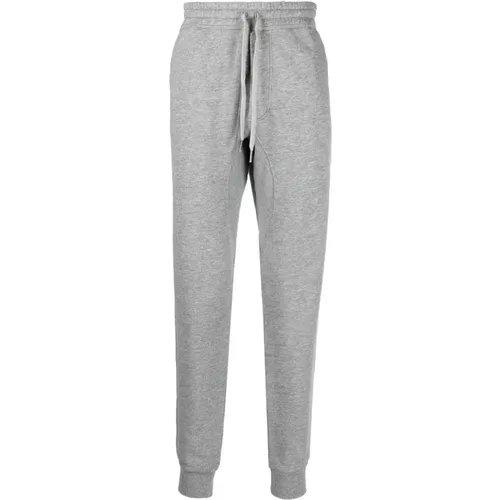 Grey Stretch Cotton Trousers Ss23 , male, Sizes: L - Tom Ford - Modalova