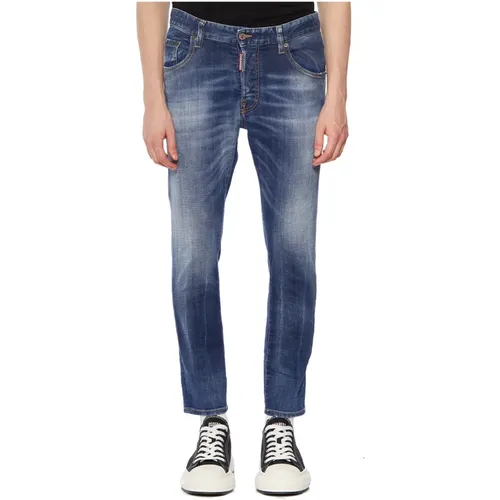 Slim-Fit Skater Jeans , male, Sizes: XL - Dsquared2 - Modalova