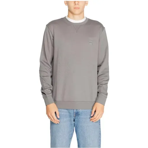 Baumwoll-Crewneck-Pullover , Herren, Größe: XS - Hugo Boss - Modalova