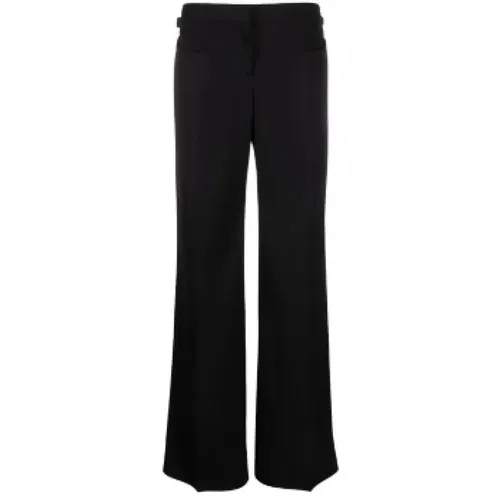 Wool Trousers with Hidden Front Closure , female, Sizes: 2XS, XS - Tom Ford - Modalova