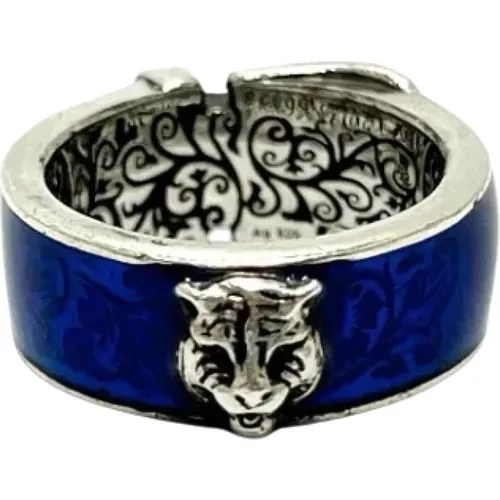 Pre-owned Silver rings , female, Sizes: ONE SIZE - Gucci Vintage - Modalova