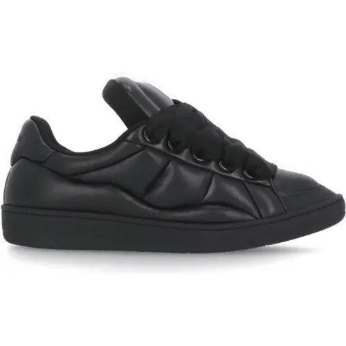 Leather Sneakers for Men , male, Sizes: 8 UK, 7 UK - Lanvin - Modalova