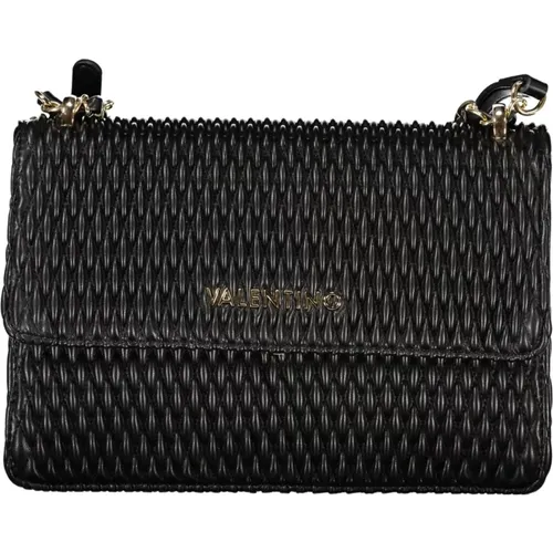 Schwarze Crossbody-Tasche mit Kette und Reißverschluss - Valentino by Mario Valentino - Modalova