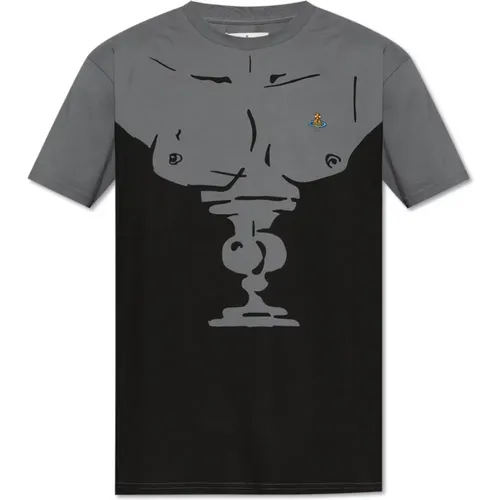 Bedrucktes T-Shirt , Herren, Größe: 2XL - Vivienne Westwood - Modalova