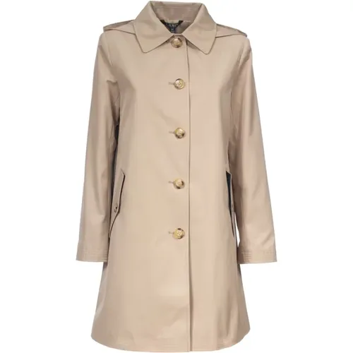 Hooded Trench Coat , female, Sizes: S - Ralph Lauren - Modalova