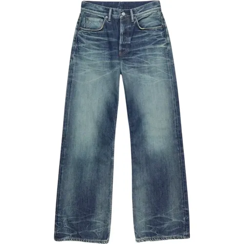 Dunkelblaue Straight Leg Jeans , Herren, Größe: W32 - Acne Studios - Modalova