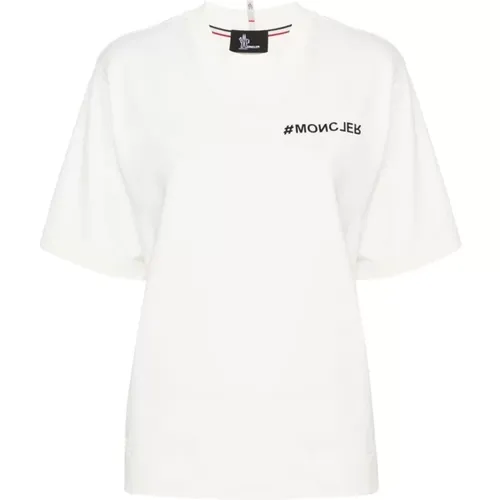 Grenoble Women's Cotton T-Shirt , female, Sizes: XS, S - Moncler - Modalova