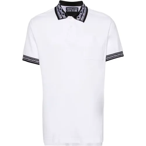 Weißes Polo-Shirt für Männer,T-Shirts und Polos - Versace Jeans Couture - Modalova