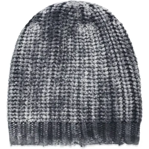 Graue Wolle Kaschmir Beanie Geflochtenes Muster - Avant Toi - Modalova