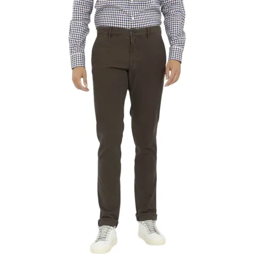Plain Cotton Sports Pants , male, Sizes: W31, W36, W33, W35 - Incotex - Modalova