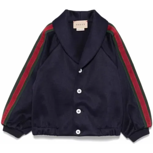 Marineblauer Kinder Cardigan Gucci - Gucci - Modalova