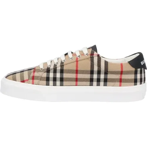 Cotton sneakers , male, Sizes: 10 1/2 UK, 6 UK, 7 1/2 UK, 9 UK - Burberry - Modalova