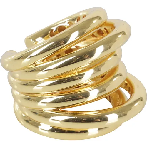 Elegant Gold Ring Ale New , female, Sizes: M - Federica Tosi - Modalova